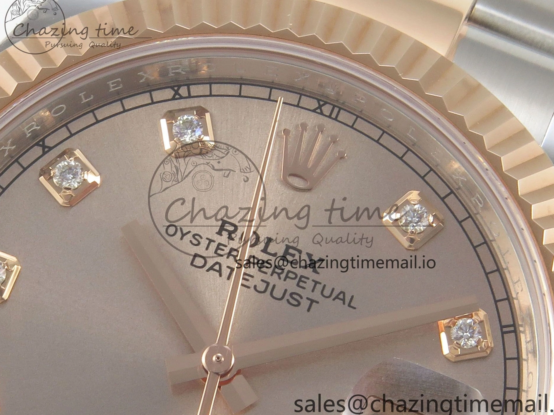 MiroTime 1218 Colorful DateJust 41 126331 SS RG ARF 1:1 Best Edition RG Diamonds Dial on Oyster Bracelet SH3235 (Weighted) 185